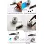 100PCS Color Mix Tiny 1.5/2/2.5mm Grommets Eyelets for Shoes, Clothes, Leather, Canvas bjd Eyelets with Fixing Tools (1.5mm)