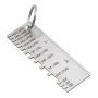 Metal Sheet Thickness Gauge, Portable Double-Sided Stainless Steel Wire/Metal Sheet Thickness Gauge, Inspection Tool with Clear Printing(Measuring Range: 0.0239-0.035)