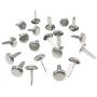 ARTCXC 1Box(400pcs) 4Colors 8mm Metal Brads Paper Fastener Brads for Scrapbooking Crafts Making DIY Art - Black,White,Goldren,Silver,Each Color 100Pcs