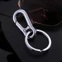 KINGFOREST 5PCS Metal Carabiner Keychain Key Clip Key Ring Key Chain Ring Holder Organizer for Car Key Finder