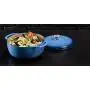Lodge 6 Quart Enameled Cast Iron Dutch Oven. Blue Enamel Dutch Oven (Blue)
