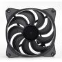 Case Fans, Supertimes Ultra Quiet Silent 9-Blade PC Cooling Fans 120 mm Long Life High Performance with Anti-Vibration Pads Black 3 Pack