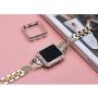 Bekomo Compatible with apple watch Band 38mm 42mm 40mm 44mm,1 pack bling Jewelry women Metal Strap and 2 pack Soft PC Bumper Protective Case Replacement for iWatch Series 5/4/3/2/1.