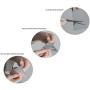 Q-BICS Flexible Mirror Sheets 6'' X 9'' Soft Non Glass Cut to Size Craft Plastic 3 Sheets Fun House ''PEEL OFF PROTECTIVE COVER SHEET'' Peel Back Sticker And Stick No Glue