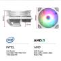 Vetroo L5 White Low Profile CPU Air Cooler for AMD Ryzen AM4/Intel LGA1200 115X w/ 5 Heatpipes and 120mm Quiet PWM Fan
