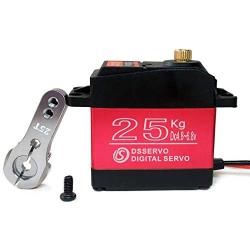 ANNIMOS 25KG Digital Servo Full Metal Gear High Torque Waterproof for RC Car Crawler Robot Control Angle 270°