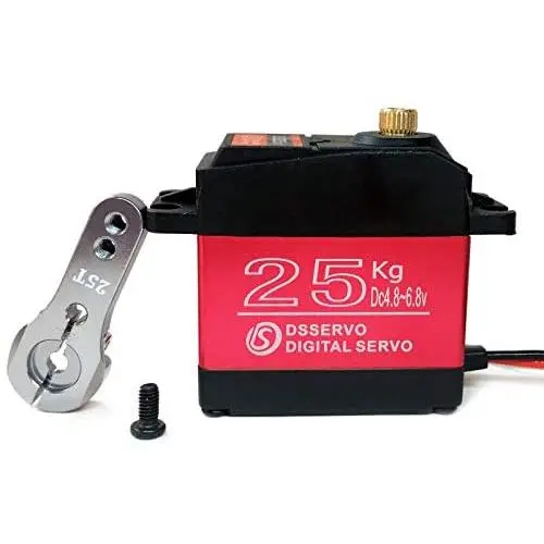 ANNIMOS 25KG Digital Servo Full Metal Gear High Torque Waterproof for RC Car Crawler Robot Control Angle 270°