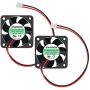 ANVISION 2-Pack 40mm x 10mm DC 12V Brushless Cooling Fan, Dual Ball Bearing, YDM4010B12 ANVISION 2-Pack 40mm x 10mm DC 12V Brushless Cooling Fan, Dual Ball Bearing, YDM4010B12