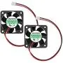 ANVISION 2-Pack 40mm x 10mm DC 12V Brushless Cooling Fan, Dual Ball Bearing, YDM4010B12