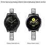 TOYOUTHS Stylish Strap Compatible with Samsung Galaxy Watch 42mm Bands Women Replacement Slim Wristband for Galaxy Active 2 40mm 44mm/Gear S2 Classic/Gear Sport Stainless Steel Metal+Leather