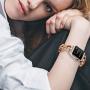 SaNgaiMEi Compatible Bling Band for Apple Watch Band 38mm 40mm Women Rhinestone Stainless Steel Link Band Iwatch Series 6/5/4/3/2/1 Bracelet Metal Strap Mothers Day