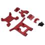 freneci RC Car Upgrade Parts Metal Front Guard Bumper for Wltoys 124018 1/12 Scale Remote Control Cars Accessories - Red