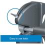 National Hardware V6201 LTCH BLK N346-201 4-9/16'' LokkLatch Automatic Keyed Gate Lock Latch in Black