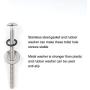 Toilet Seat Hinge Screw Compatible with TOTO Toilet, Expanding Rubber Bolt Top Nuts Set for Top Mount Toilet Seat Tightening Kit Replacement,Toilet Seat Blind Hole Fixing Kit for TOTO Toilets,2 Pack