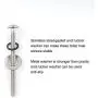 Toilet Seat Hinge Screw Compatible with TOTO Toilet, Expanding Rubber Bolt Top Nuts Set for Top Mount Toilet Seat Tightening Kit Replacement,Toilet Seat Blind Hole Fixing Kit for TOTO Toilets,2 Pack Toilet Seat Hinge Screw Compatible with TOTO Toilet, Expanding Rubber Bolt Top Nuts Set for Top Mount Toilet Seat Tightening Kit Replacement,Toilet Seat Blind Hole Fixing Kit for TOTO Toilets,2 Pack