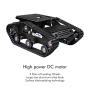 XiaoR Geek Smart Robot Car Chassis Kit Aluminum Alloy Big Tank Chassis with 2WD Motors for Arduino/Raspberry Pi DIY Remote Control Robot Car Toys - Free Tools (Black)