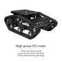 XiaoR Geek Smart Robot Car Chassis Kit Aluminum Alloy Big Tank Chassis with 2WD Motors for Arduino/Raspberry Pi DIY Remote Control Robot Car Toys - Free Tools (Black) XiaoR Geek Smart Robot Car Chassis Kit Aluminum Alloy Big Tank Chassis with 2WD Motors for Arduino/Raspberry Pi DIY Remote Control Robot Car Toys - Free Tools (Black)