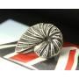 Bezelry 12 Pieces Ammonite Metal Shank Buttons 20mm X 14mm (Antique Silver)