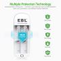 EBL Universal Battery Charger Speedy Smart Lithium Charger for 3.7V Rechargeable Batteries Li-ion LiFePO4 IMR 10440 14500 16340 18650 RCR123A Batteries