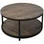 NSdirect 36 inches Round Coffee Table, Rustic Wooden Surface Top & Sturdy Metal Legs Industrial Sofa Table for Living Room Modern Design Home Furniture with Storage Open Shelf (Light Walunt) NSdirect 36 inches Round Coffee Table, Rustic Wooden Surface Top & Sturdy Metal Legs Industrial Sofa Table for Living Room Modern Design Home Furniture with Storage Open Shelf (Light Walunt)