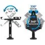Mount-It! Secure Universal Tablet POS Kiosk with Wall Bracket Add-on | Locking Tablet Stand with Adjustable Clamp for iPad 7, iPad Mini, Samsung Galaxy Tab, Surface Go & 7.9''- 10.5'' Tablets - MI-3784 Mount-It! Secure Universal Tablet POS Kiosk with Wall Bracket Add-on | Locking Tablet Stand with Adjustable Clamp for iPad 7, iPad Mini, Samsung Galaxy Tab, Surface Go & 7.9''- 10.5'' Tablets - MI-3784