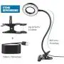 iVict Clip on Light Reading Light - 24 LED USB Ring Light, 3 Color Modes, 5 Brightness Dimmer, Auto Off Timer, Eye Protection Book Clamp Desk Lamp, Bed Night Light for Computer Laptop Webcam Zoom