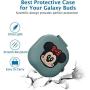 Minnie Mouse Silicone Case for Samsung Galaxy Buds Live, 5 in 1 Silicone Accessories Set Protective Cover,Silicone Case/Keychain/Carabiner/Metal dust Sticker/Cleaning Brush