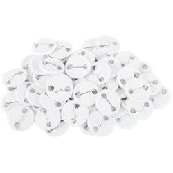 VEVOR Button Parts 1000-Piece 58mm/2.28 Inch Blank Button Badge Parts Set for Button Making Machine Metal Shells Clear Mylar and Plastic Base Components DIY Arts Crafts Supplies for Gifts Souvenirs