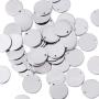 Kissitty 100-Piece 5/9'' Diameter (15mm) Blank Stainless Steel Stamping Tag Charms Smooth Polished Flat Round Disc Pendants 18 Gauge Thick