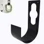LECAMEBOR Wall Mount Garden Hose Holder, Heavy Duty Hose Hanger Metal Steel Hose Bracket(Black)