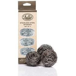 Fuller Brush Heavy Duty Stainless Steel Kitchen Cleaner Scrubbing Scour Sponges - 3 Pack