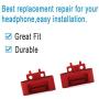 Replacement Headband Hinge Clip Cover + Pin Repair Parts Kits Set Accessories Compatible with Solo3 Wireless Solo2 Wireless Over-Ear Headphones (Red)