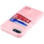 Dockem iPhone SE 2, iPhone 8/7 Wallet Case with Built-in Metal Plate for Magnetic Mounting & 2 Credit Card Holder Slots (M2, Pink, Exec Smooth Synthetic Leather)