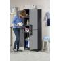 Keter Storage Cabinet with Doors and Shelves - Perfect for Garage and Basement Organization, Grey