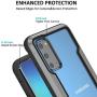 Korecase Compatible with Samsung S20 Case Double Series Military Grade Drop Protection Hybrid Heavy Duty Extreme Protection Clear Sturdy Metal Bumper Case Support Wireless Charging Blackgray