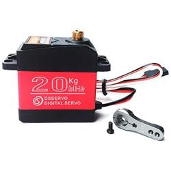 ANNIMOS 20KG Digital Servo High Torque Full Metal Gear Waterproof for RC Model DIY, DS3218MG,Control Angle 270°