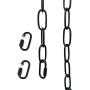 WOERFU 6 feet Black Pendant Light Fixture Chain Permits Installation Of Chain-Hung Fixtures On High Ceilings with Maximum Fixture Weight Of 50 Pounds