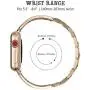 Compatible for Apple Watch Stainless Steel Band 38mm, 42mm Women Wristband Replacement for Apple Watch Series 5/4/3/2/1 Accessories Metal Bling Strap by YvY …