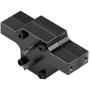 Dilwe RC Car Gear Box, Aluminium Alloy Remote Control Gear Box with Screws for WPL 1/16 Military Truck RC Car Upgraded Part RC Model Accessory(Black)