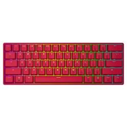 GK61s Mechanical Gaming Keyboard - 61 Keys Multi Color RGB Illuminated LED Backlit Wired Programmable for PC/Mac Gamer (Gateron Mechanical Black, Red)