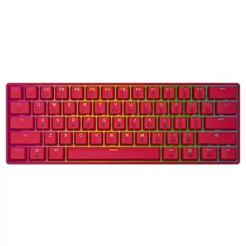 GK61s Mechanical Gaming Keyboard - 61 Keys Multi Color RGB Illuminated LED Backlit Wired Programmable for PC/Mac Gamer (Gateron Mechanical Black, Red) GK61s Mechanical Gaming Keyboard - 61 Keys Multi Color RGB Illuminated LED Backlit Wired Programmable for PC/Mac Gamer (Gateron Mechanical Black, Red)