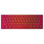 GK61s Mechanical Gaming Keyboard - 61 Keys Multi Color RGB Illuminated LED Backlit Wired Programmable for PC/Mac Gamer (Gateron Mechanical Black, Red)