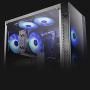 DEEPCOOL RF120M 5IN1, 5x120mm RGB PWM Fans with 2 Fan Hubs, Compatible with ASUS Aura Sync, Controlled by Motherboard with 12V 4-pin RGB Header, No Wired Controller