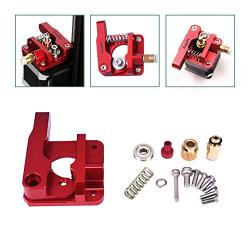 Houkr 3D Printer Parts Extruder Upgrade Replacement, MK8 Extruder Aluminum Alloy Block Bowden Extruder 1.75mm Filament for Creality 3D Ender 3,CR-7,CR-8, CR-10, CR-10S, CR-10 S4 S5 (Right Side)