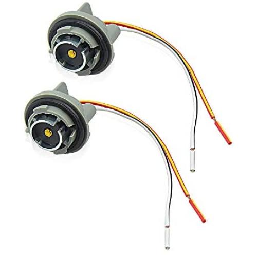 1156 7506 BA15S Adapter, Bonlux BA15S Bayonet Socket Wiring Harness Connector for Turn Signal, Brake Light, Tail Lights or LED Bulbs Retrofit, 2-Pack