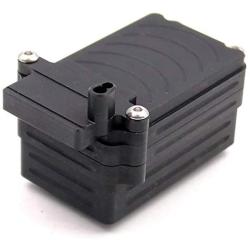 Facibom Metal Receiver Box for 1/8 RC Crawler Car Axial AX90018 90020 90031 Upgrade Parts-Black