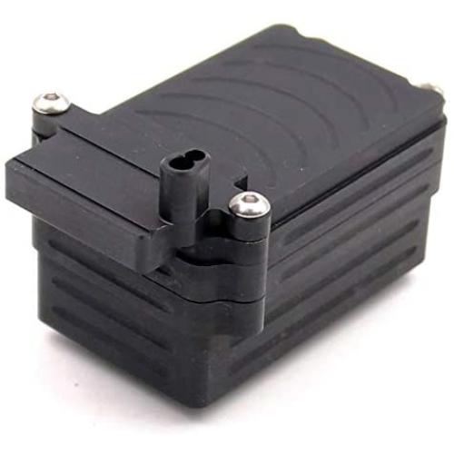Facibom Metal Receiver Box for 1/8 RC Crawler Car Axial AX90018 90020 90031 Upgrade Parts-Black