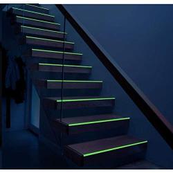 Glow in The Dark Tape - Luminous Photoluminescent/Luminescent Emergency Roll Safety Egress Markers Stairs, Walls, Steps, Exit Sign. Glowing Pro Theatre Stage Floor (9.85 ft X0.5 inch)