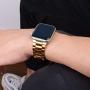 [Upgraded] Wolait Compatible with Apple Watch Band 40mm 38mm , Ultra Thin Solid Stainless Steel Band for Apple iWatch SE Series 6/5/4/3/2/1 Men Women -Gold