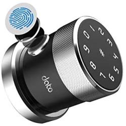 DATO Smart Door Lock,Touchscreen Digital Door Lock and Keyless Fingerprint Touchscreen, Secure Bluetooth, Great for Airbnb, Install, Apartments,Homes, Hotels and Offices, Silver (Upgraded 2.0 )